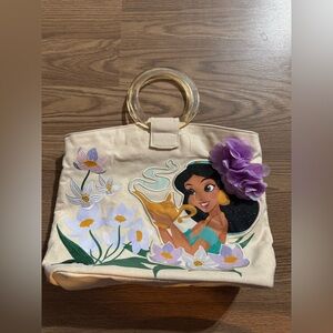 Disney Jasmine Floral Cream Tote
